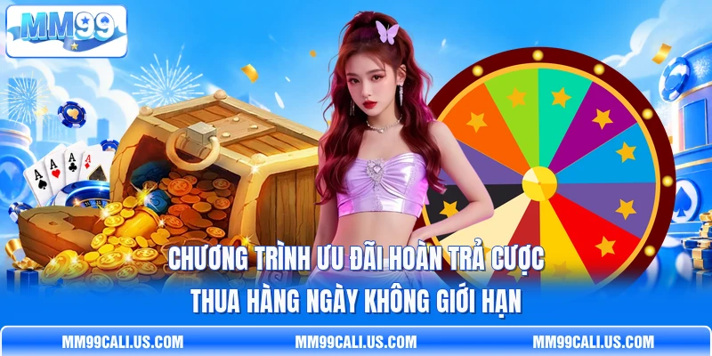 Chương trình ưu đãi hoàn trả cược thua hàng ngày không giới hạn Chương trình ưu đãi hoàn trả cược thua hàng ngày không giới hạn