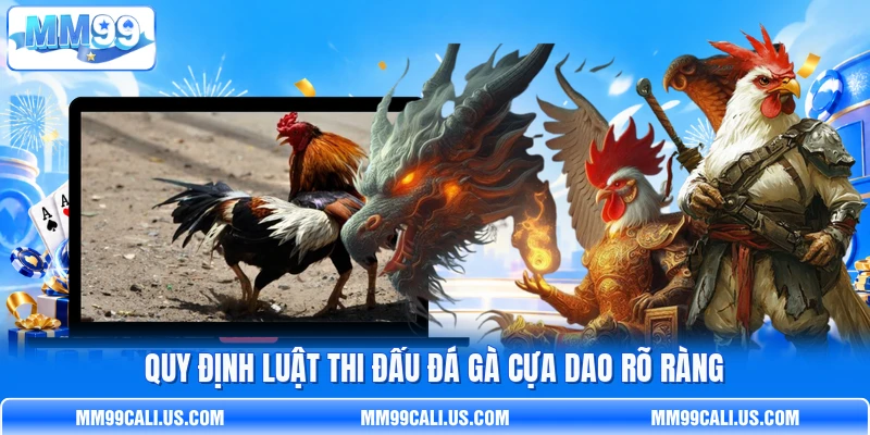Quy định luật thi đấu đá gà cựa dao rõ ràng Quy định luật thi đấu đá gà cựa dao rõ ràng